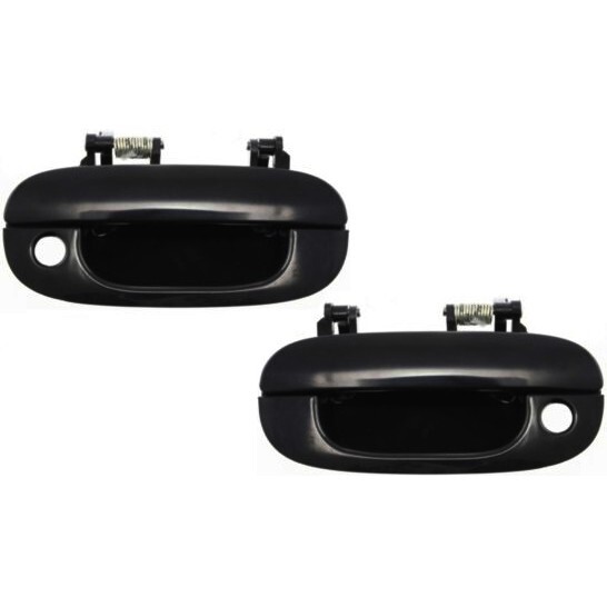 Door Handle Set For 1994-2001 Dodge Ram 1500 Front Outer Black 2Pc
