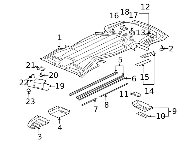 Genuine GM Indicator Bezel 10380372