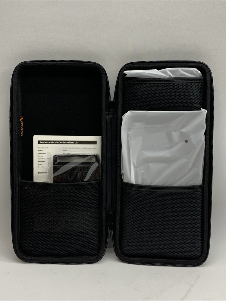 ProtoArc Foldable Keyboard and Mouse, XKM01 Folding Wireless Keyboard Mouse Comb