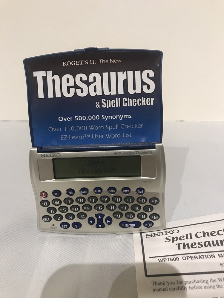 Seiko WP1500 Multi-Purpose Spell Check, Thesaurus, Directory Calculator