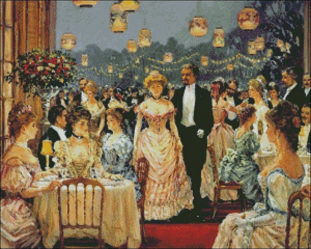 Chart Needlework DIY - Counted Cross Stitch Patterns - An Elegant Affair