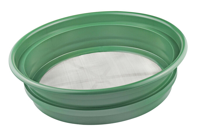 CLASSIFIER SIFTING PAN | 1/70" | STAINLESS STEEL SCREEN EARTH SIFTER STACKABLE