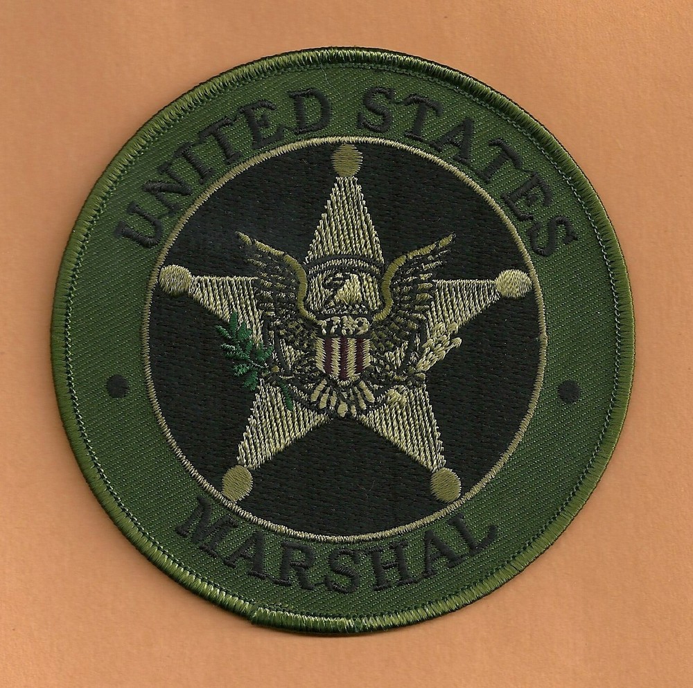 UNITED STATES MARSHAL SERVICE SHOULDER PATCH 4" GREEN