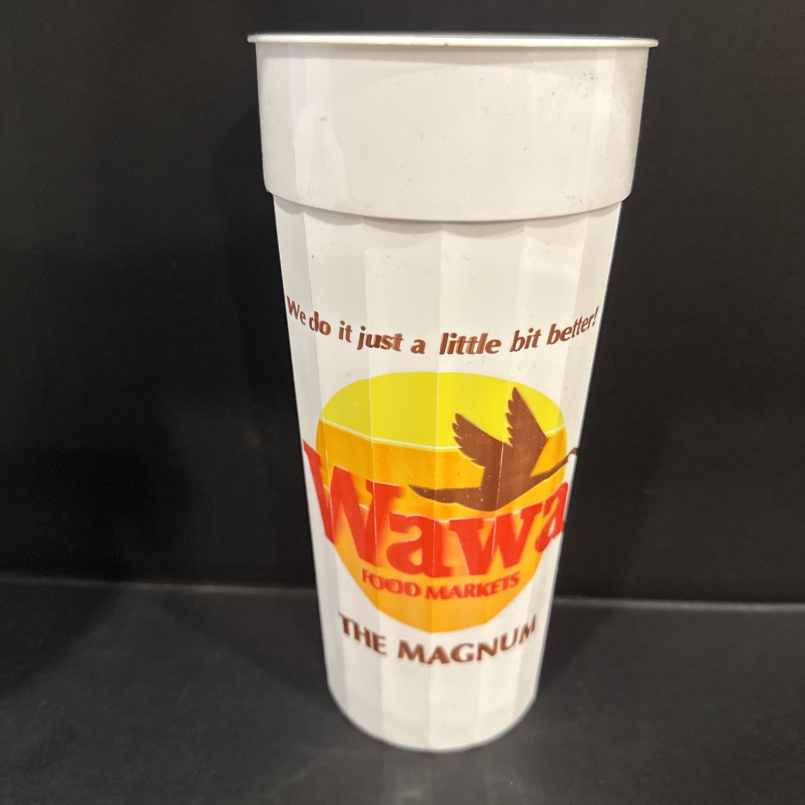 Vtg 80’s WAWA Store The Magnum Huge 48oz Plastic Cup Philadelphia Advertising