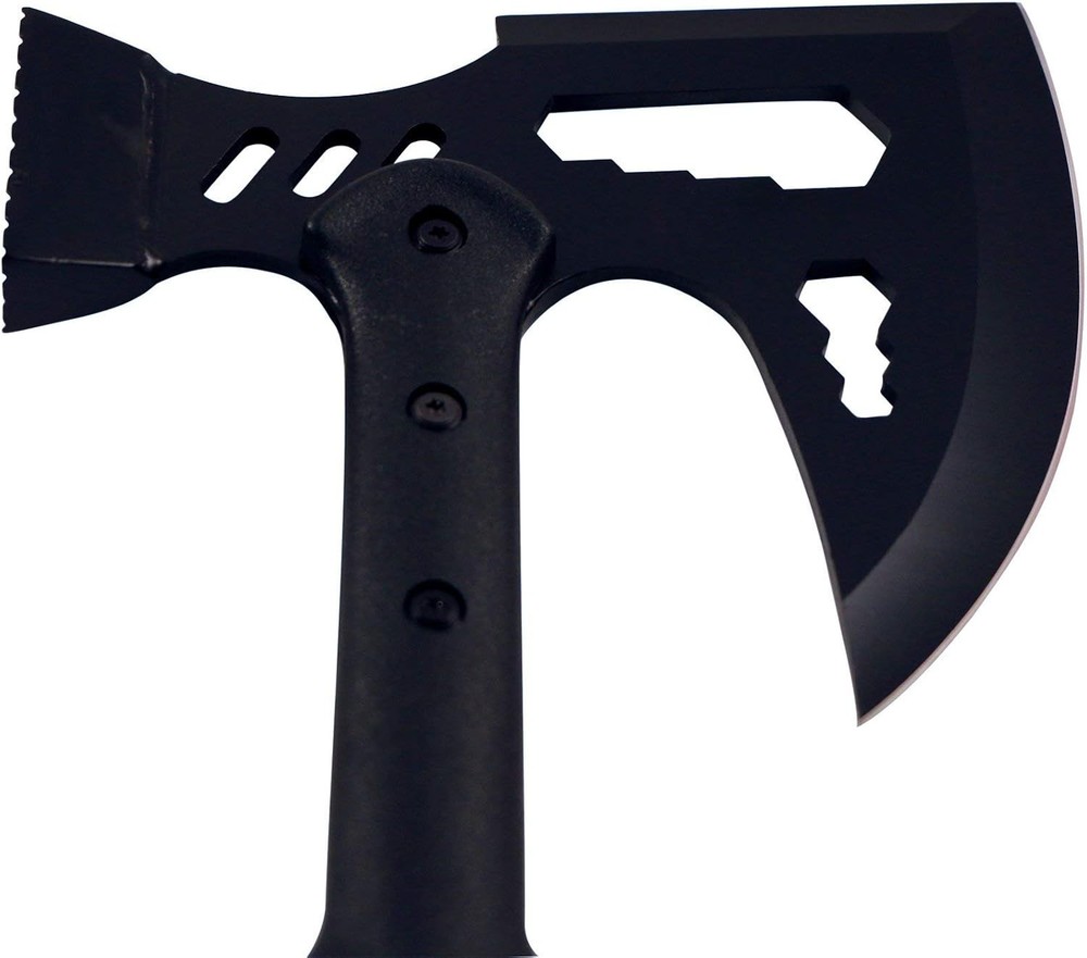 17" Black Tactical Tomahawk Throwing Axe Battle Survival Hatchet Multitool Blade