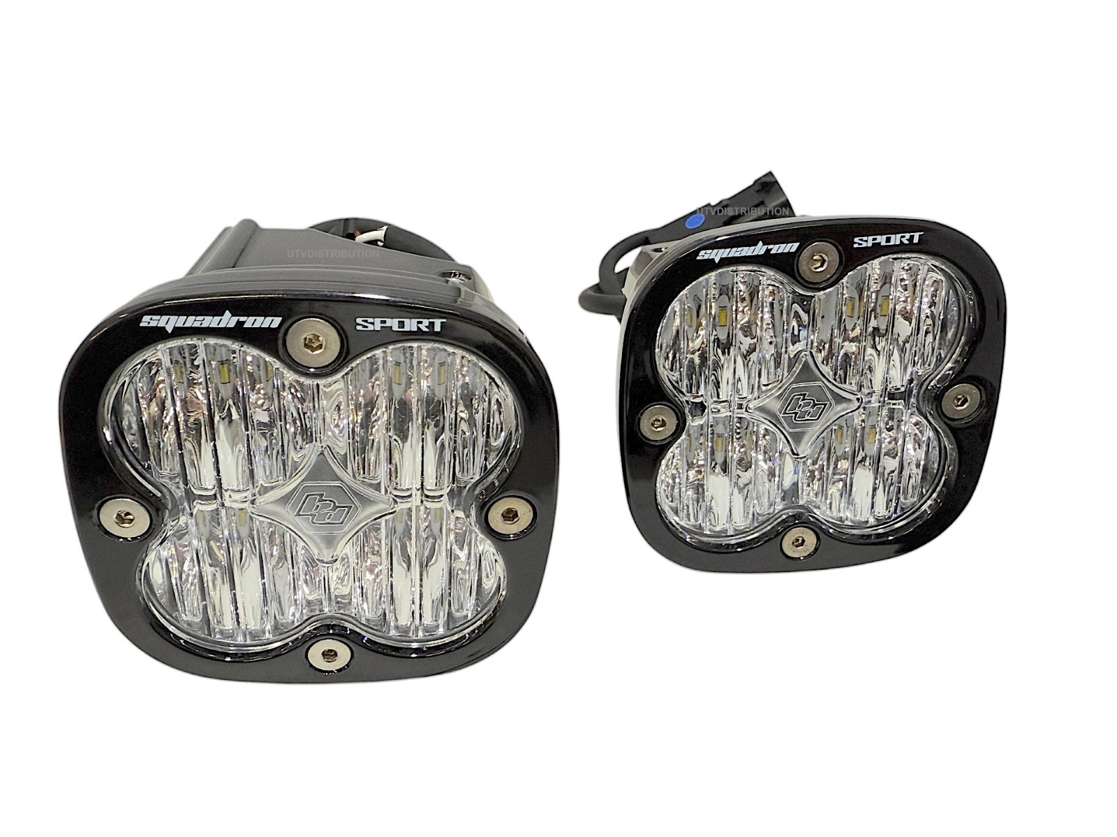 Chupacabra Offroad Cuero Baja Mirrors + Baja Designs Squadron Lights White 1-7/8