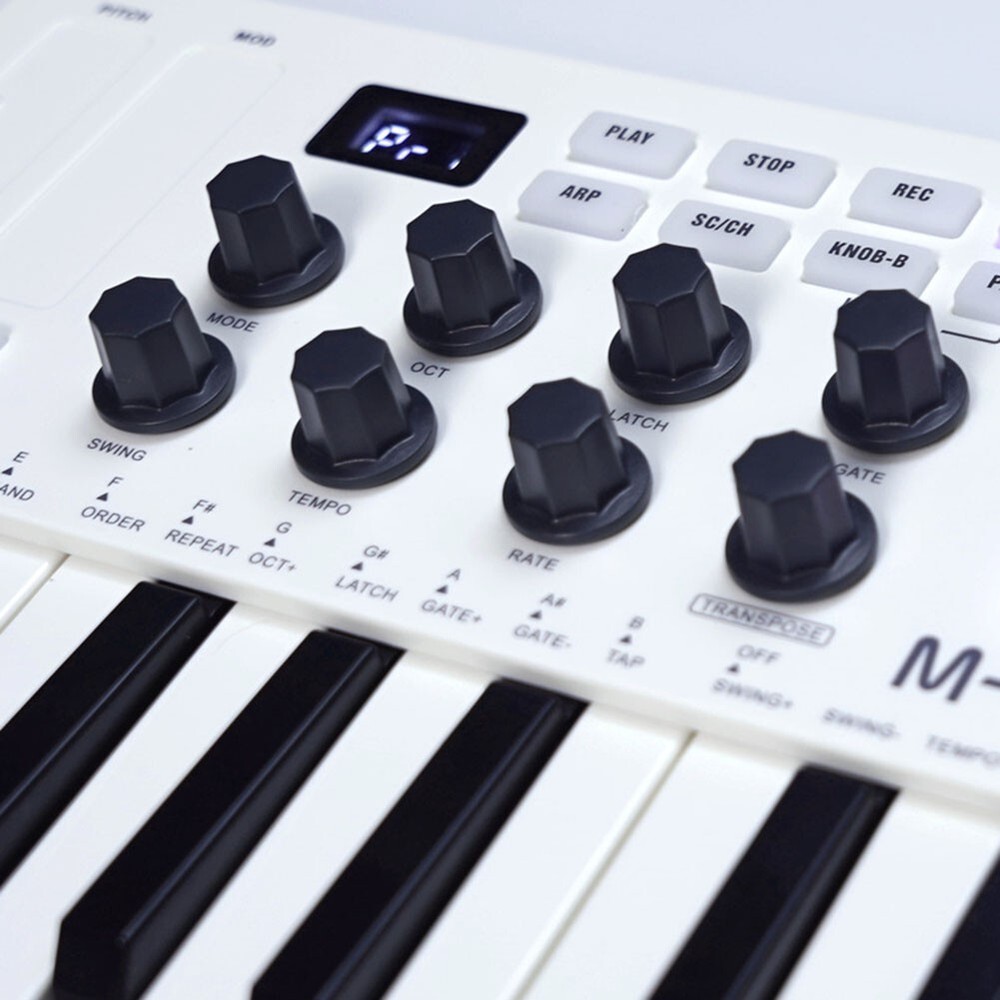 For M VAVE MIDI 25 Key USB MIDI Keyboard Controller With 8 Backlit Drum Pads 8