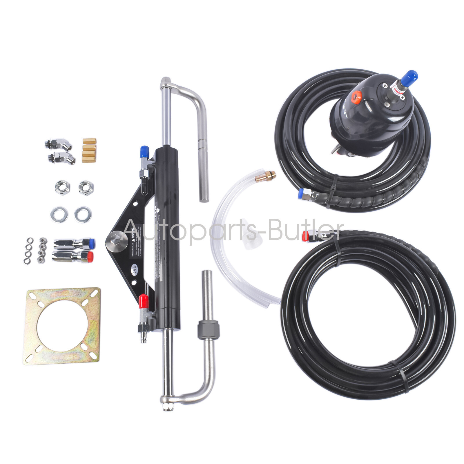 20FT Boat Hydraulic Steering System Kit Marine Outboard Steering 150HP HK4200A-3