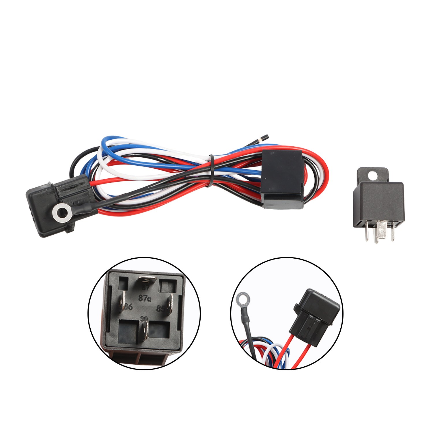 Radiator Electric Fan+Shroud+Relay for 1999-2012 Chevy Silverado 1500 2500 Tahoe