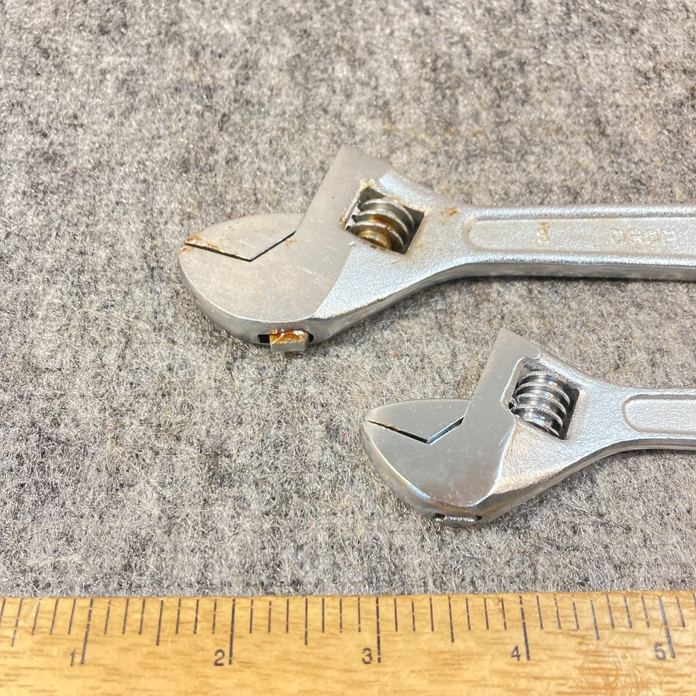 Adjustable Wrench 2 Pc Heavy Duty 8" & 6"