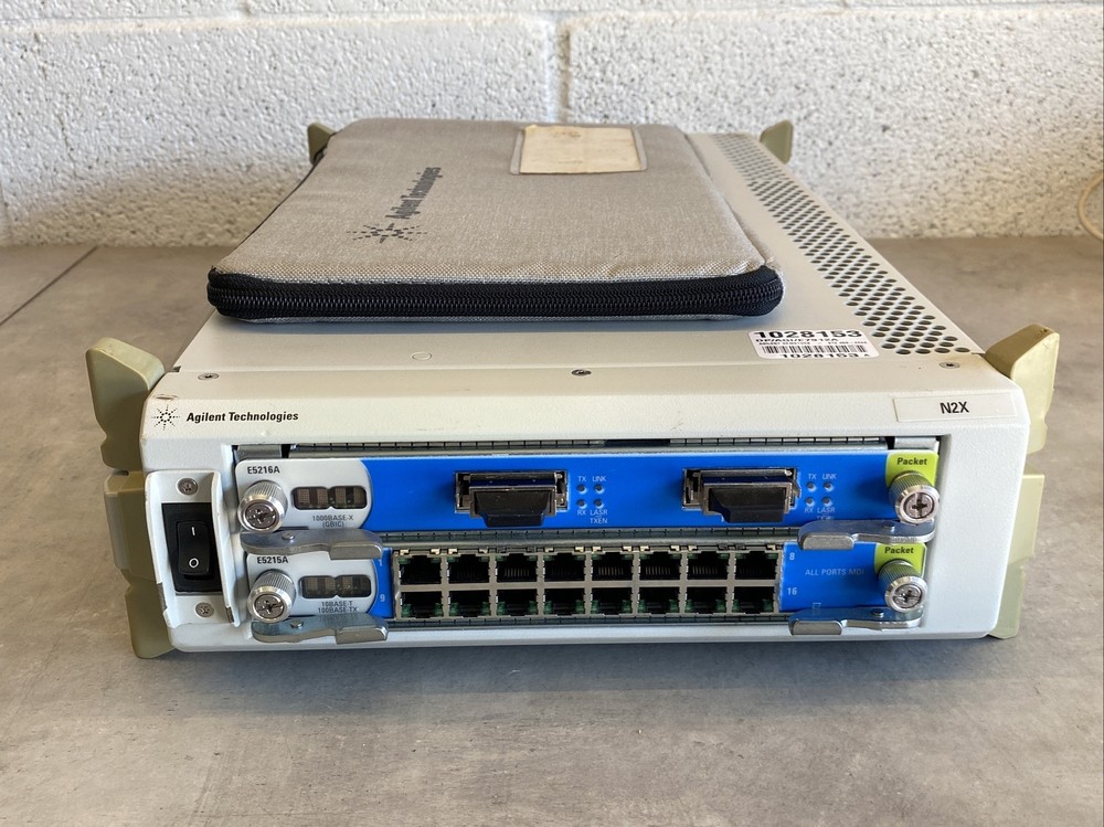 Agilent N2X E7912A with E5215A 10/100 Ethernet & E5216A Units