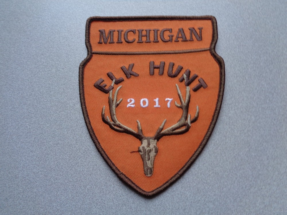 2017 MICHIGAN SUCCESSFUL ELK HUNTING PATCH - DNR -DEER -BEAR - TURKEY - FISH