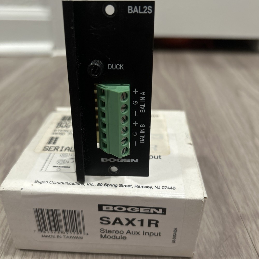 Bogen Communications Dual-Balanced Advanced Input Module w/ Screw Terminal BAL2S