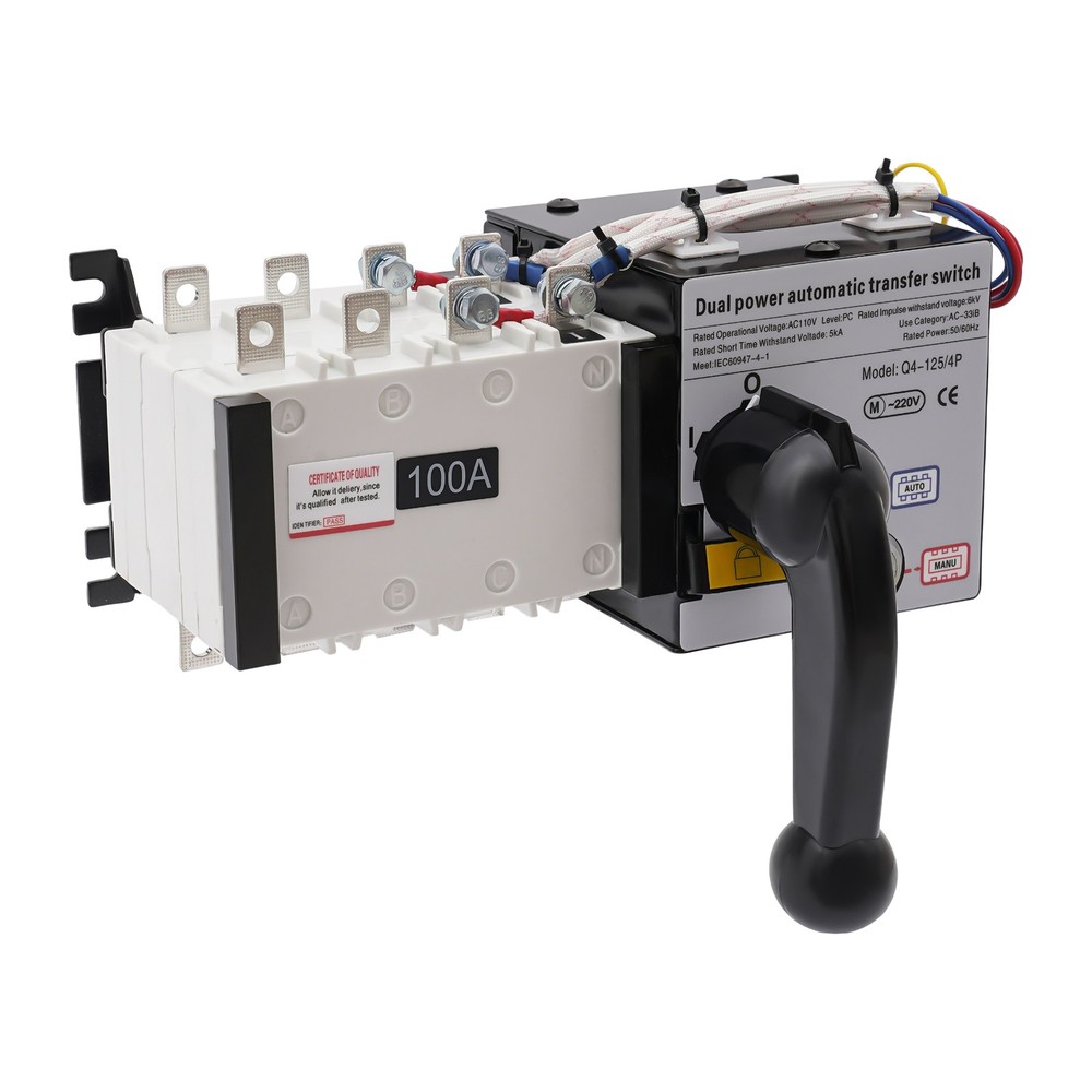 100A/4P Dual Power Automatic Transfer Switch Isolation Type Generator Converter