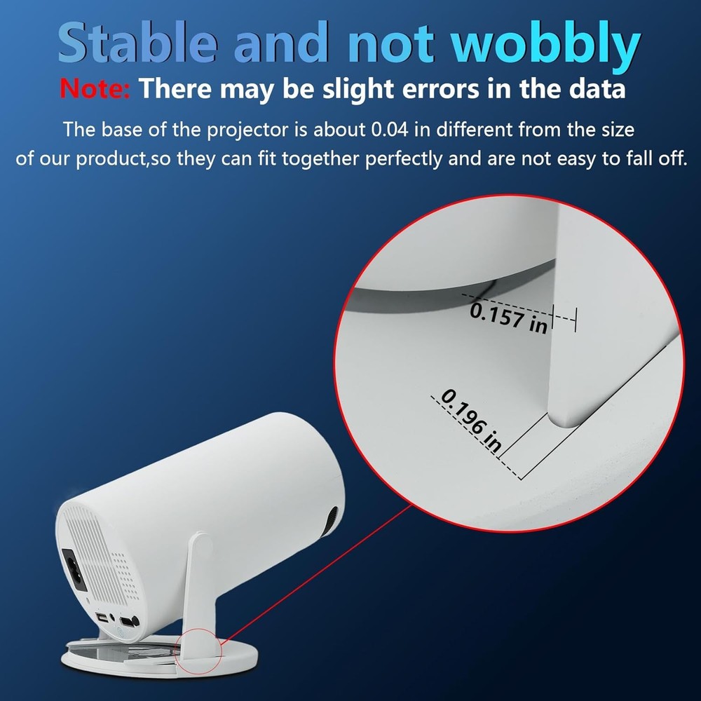 HY300PRO Mini Projector Ceiling Mount HY300 PRO 4k Projector Round Ceiling