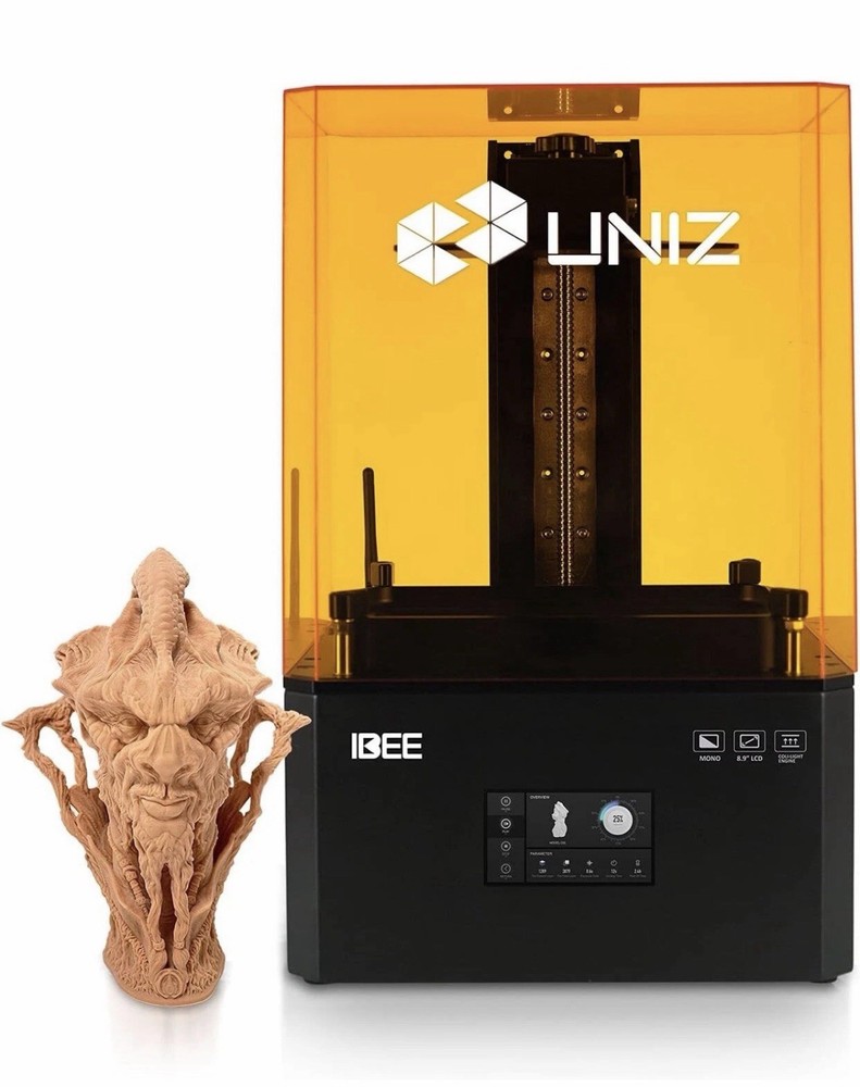 UNIZ IBEE 3D Printer, Resin 3D Printer with 8.9" 4K Monochrome LCD Screen