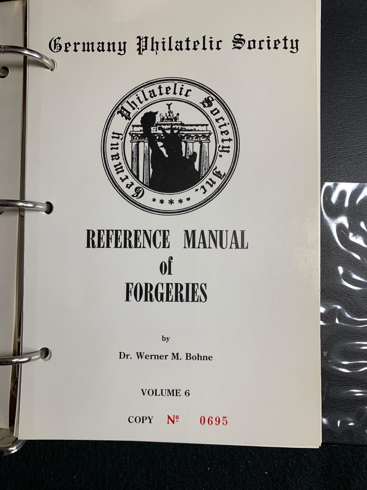GPS Refernce Manual of (Germany) Forgeries - Dr Werner M Bohne - Vols 5 10