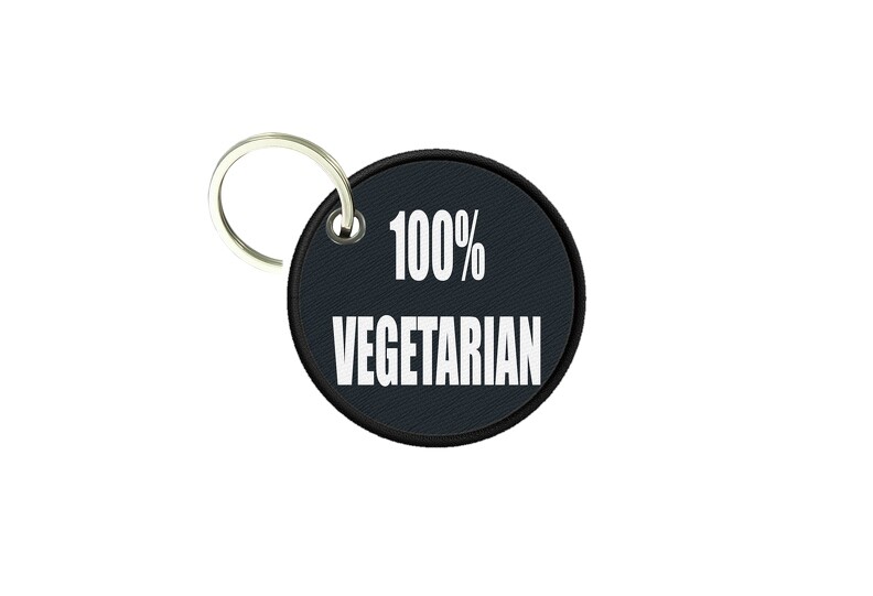 Keychain Round Printed Double-Sided 100% Vegetarian