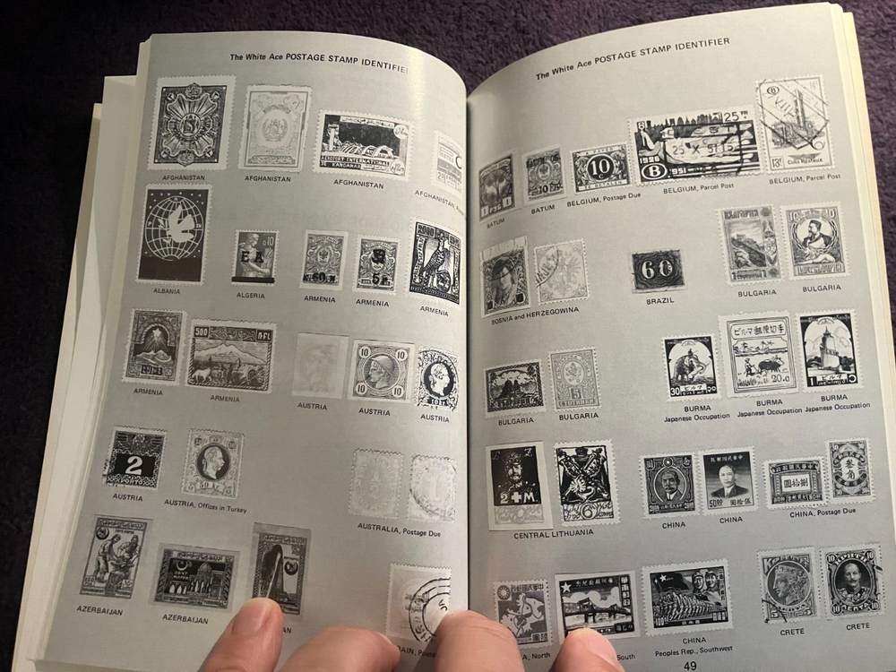 White Ace Postage Stamp Identifier, By Les Winick