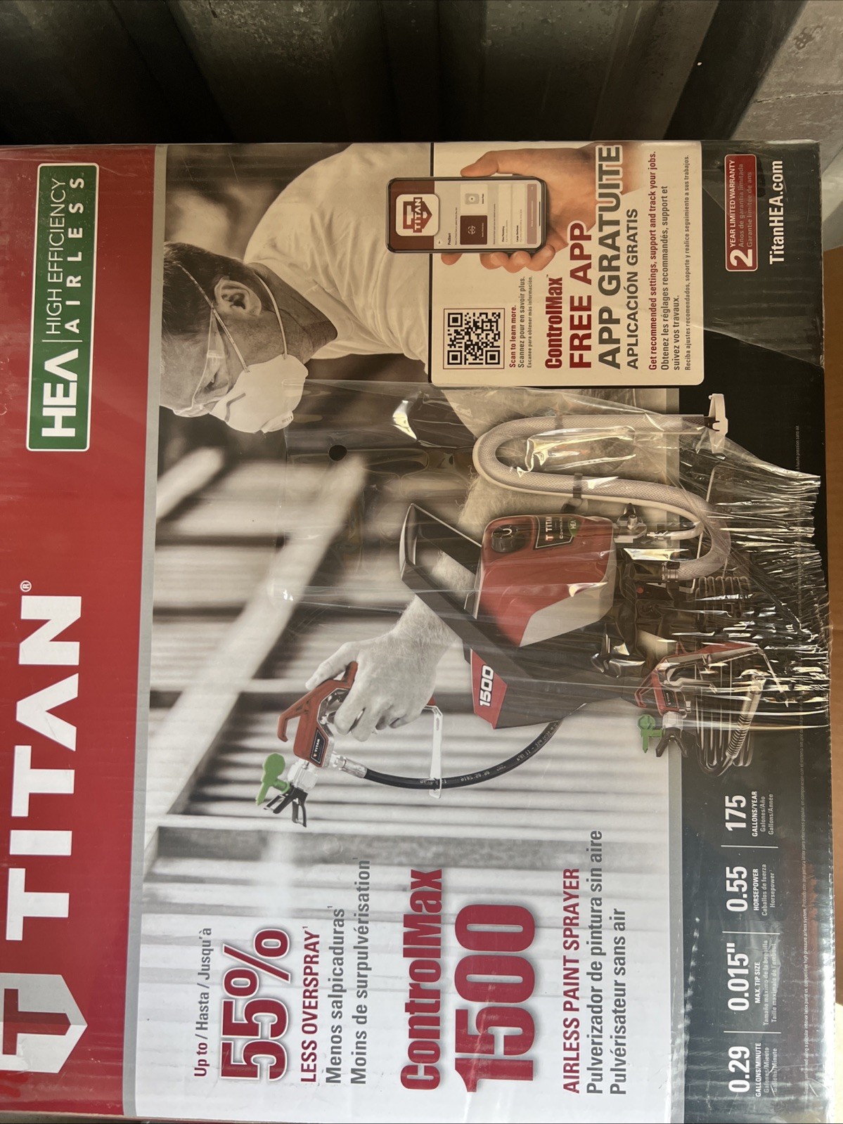 Ttian 0580005 ControlMax 1500 High Efficiency Airless Sprayer