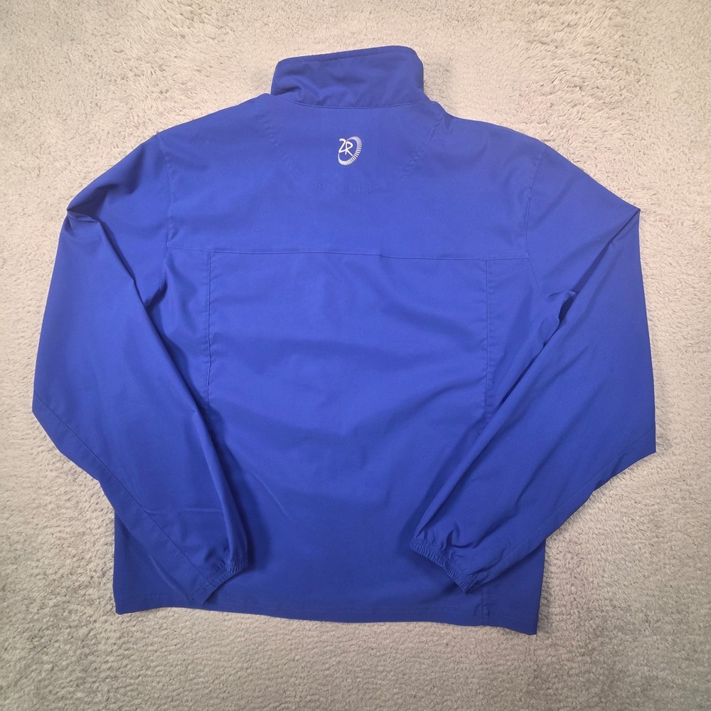 Zero Restriction Tour Series Golf Jacket Mens Large Blue Full Zip Performance