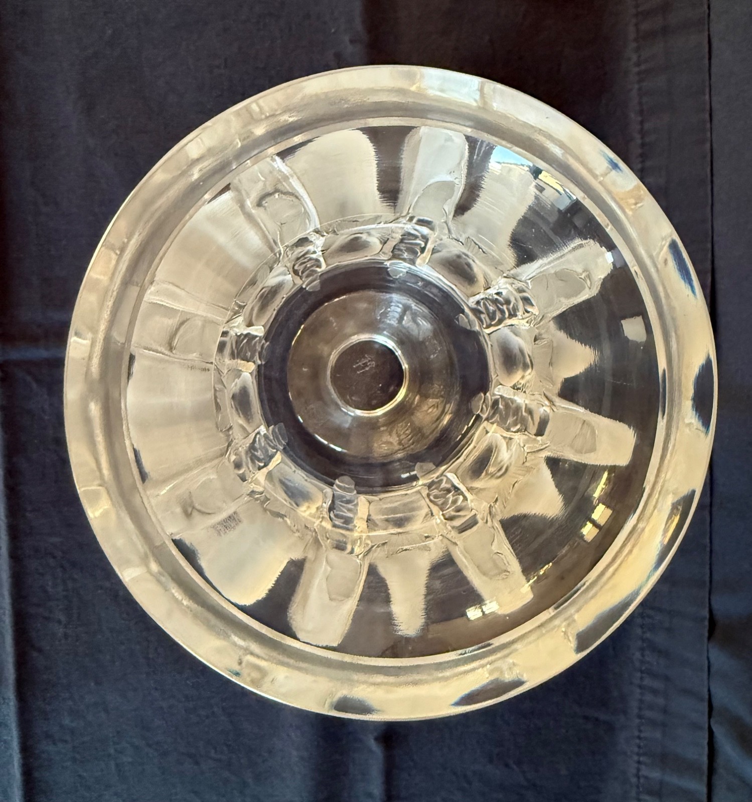 SIGNED Vintage Lalique Frosted Glass Satin Crystal Dampierre Bird Vase