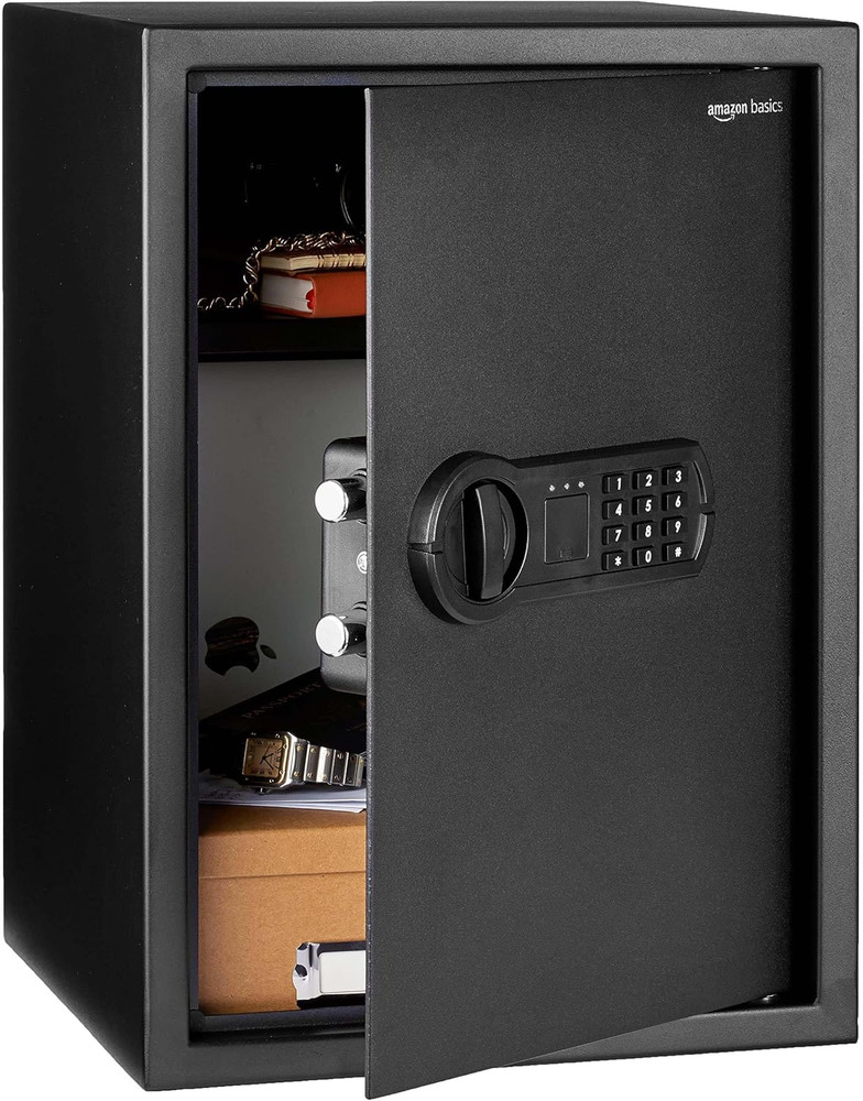 Steel Home Security Electronic Safe with Programmable Keypad Lock for Documents,
