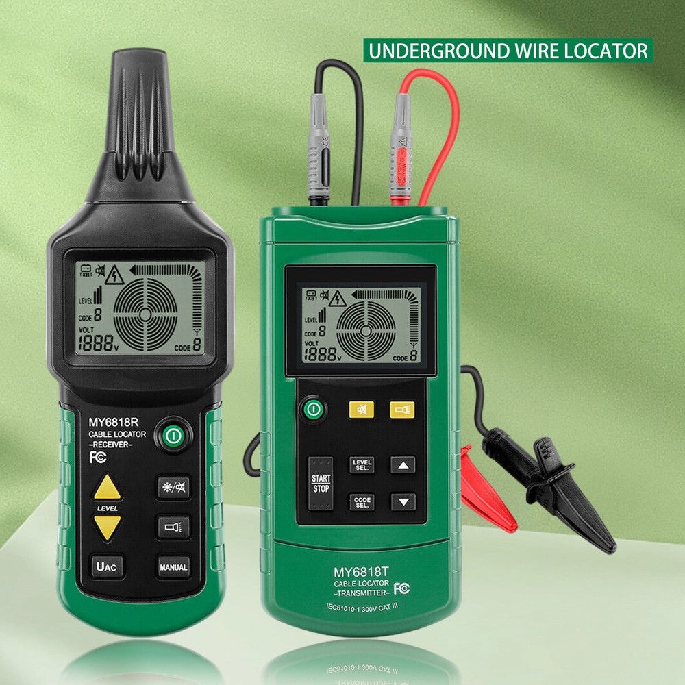 Underground Wire Locator Tester Detector Pro Cable Pipelines Tracker 1 Set
