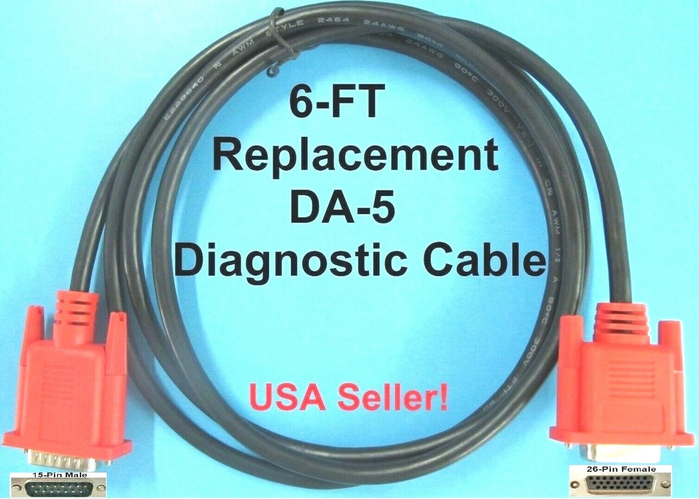Replacement DA-5 Data Cable EAX0068L01A for OBD1 & European Adapter Applications