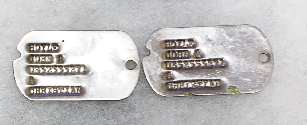 John Hoyle Dog Tag Set