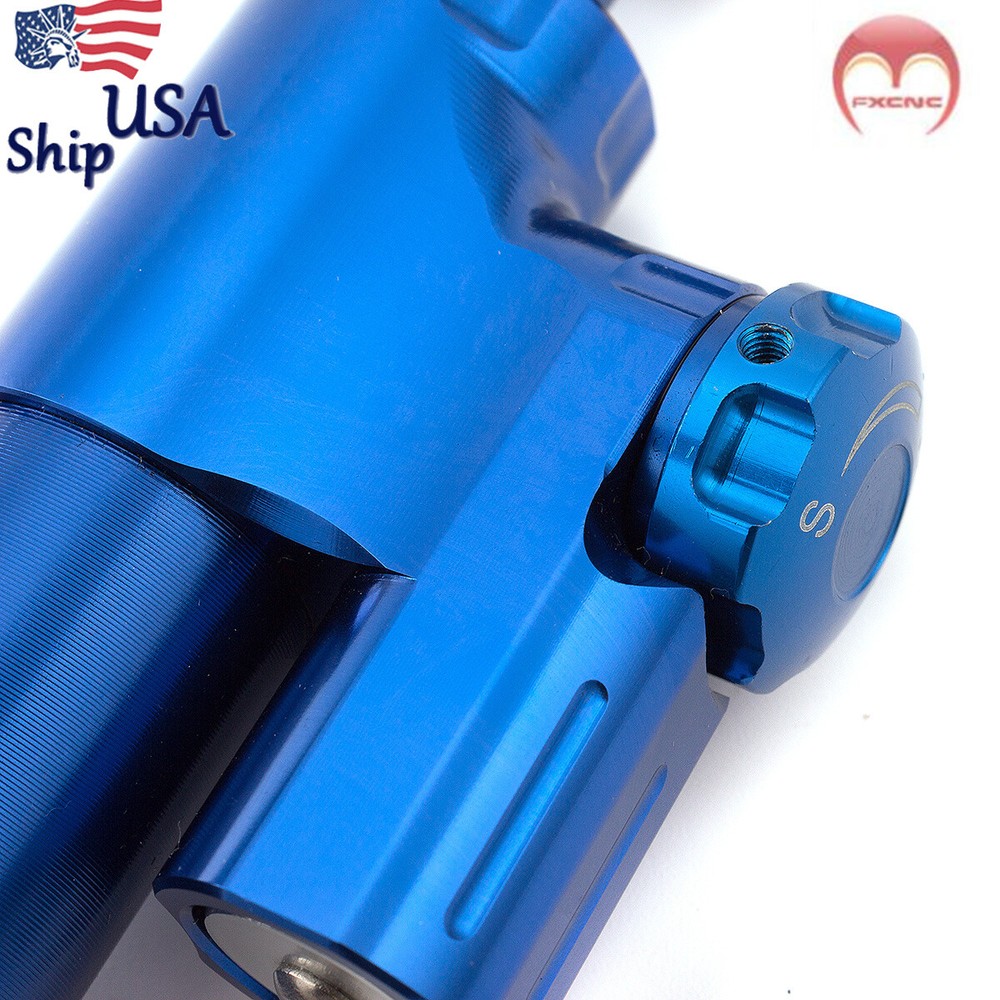 Motorcycle Steering Damper Stabilizer Adjustable Blue Bar Universal