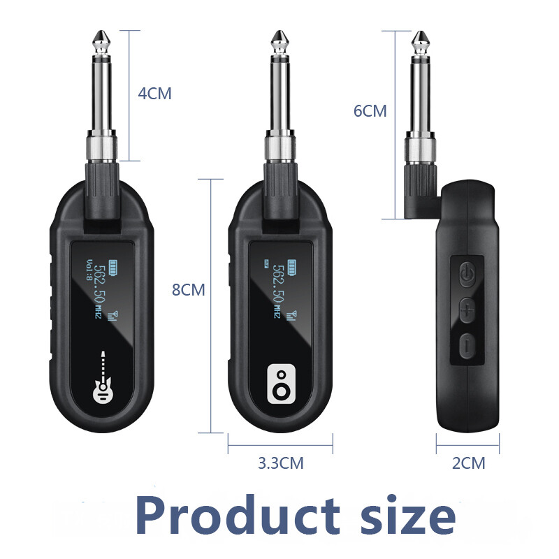 HUF Digital Wireless Guitar/Bass System Digital Transmitter & Receiver Set Plug