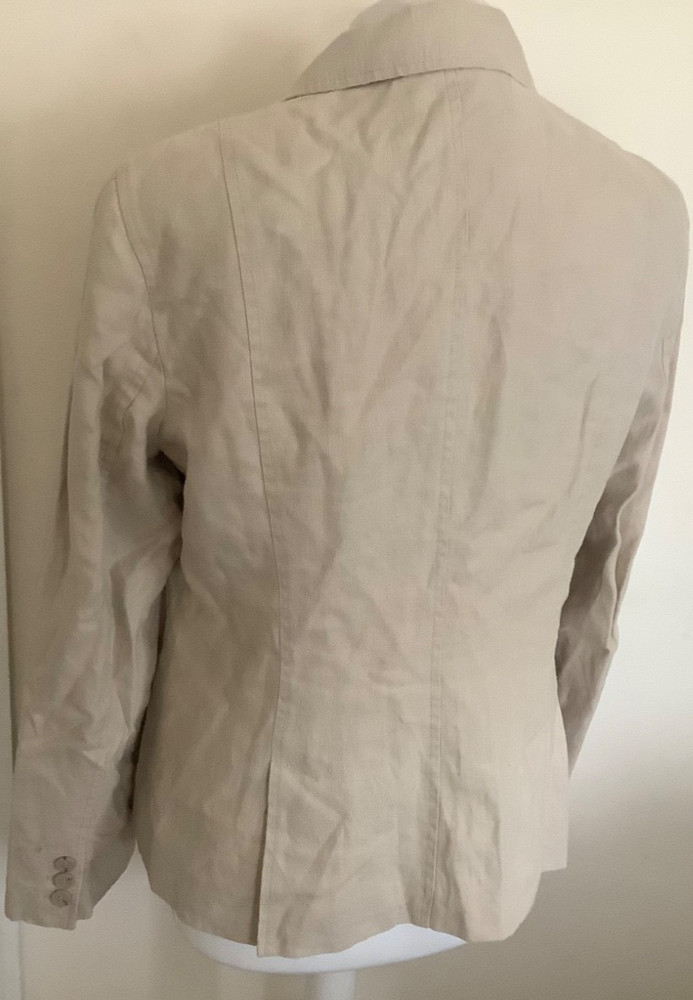 Per Una linen jacket 14 beige lined