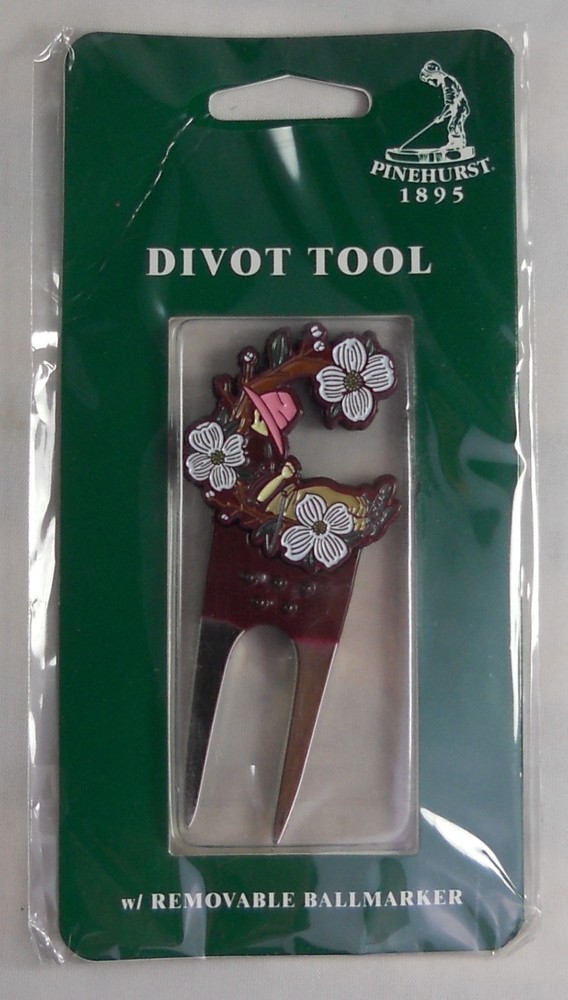 2021 Pinehurst Cradle Removeable Golf Ball Marker & Enameled Divot Tool
