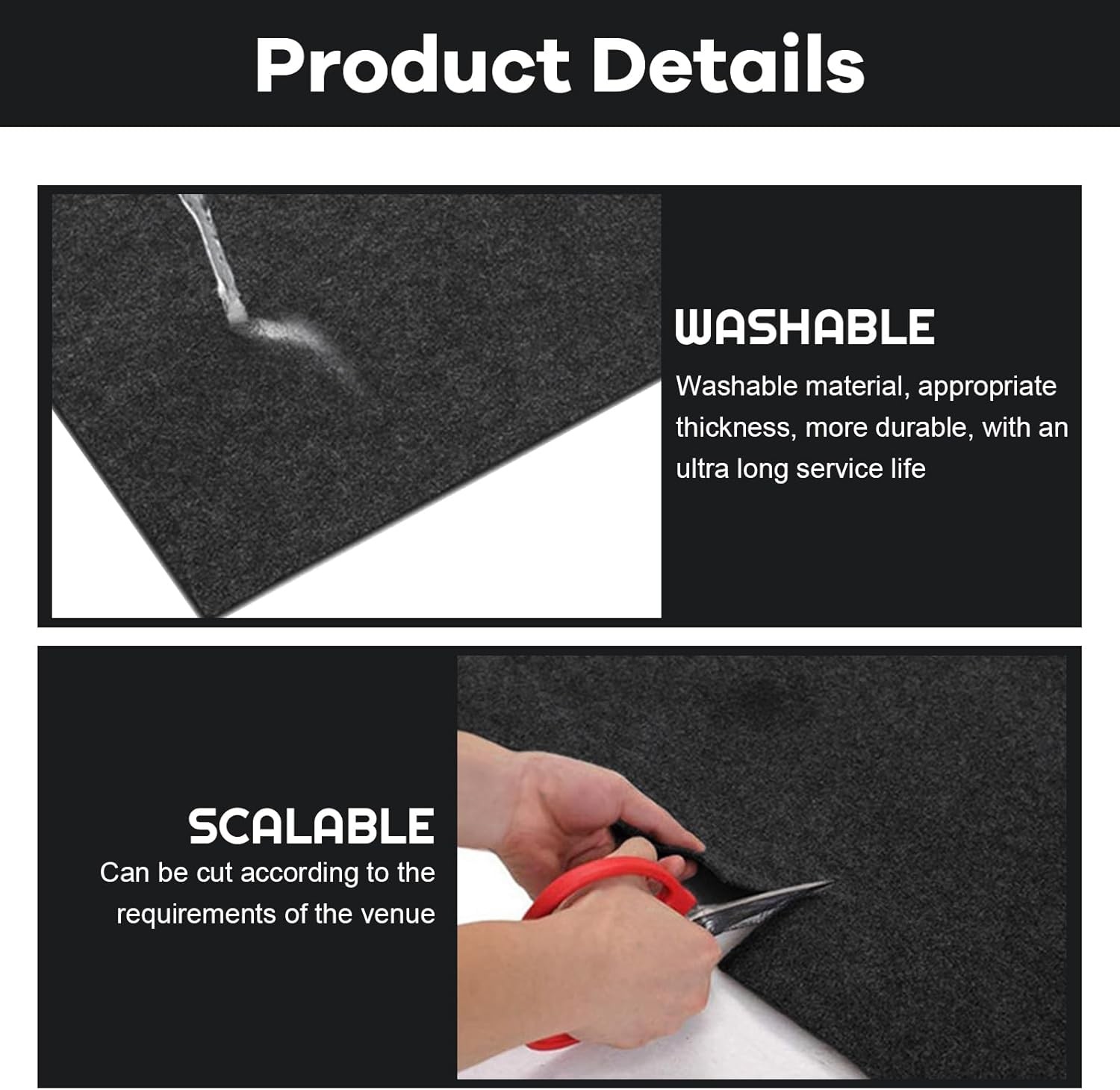 Drum Mat Non-Slip Grip Bottom 47.24 70.86 in Drum Rug Soundproof Floor Mat Play