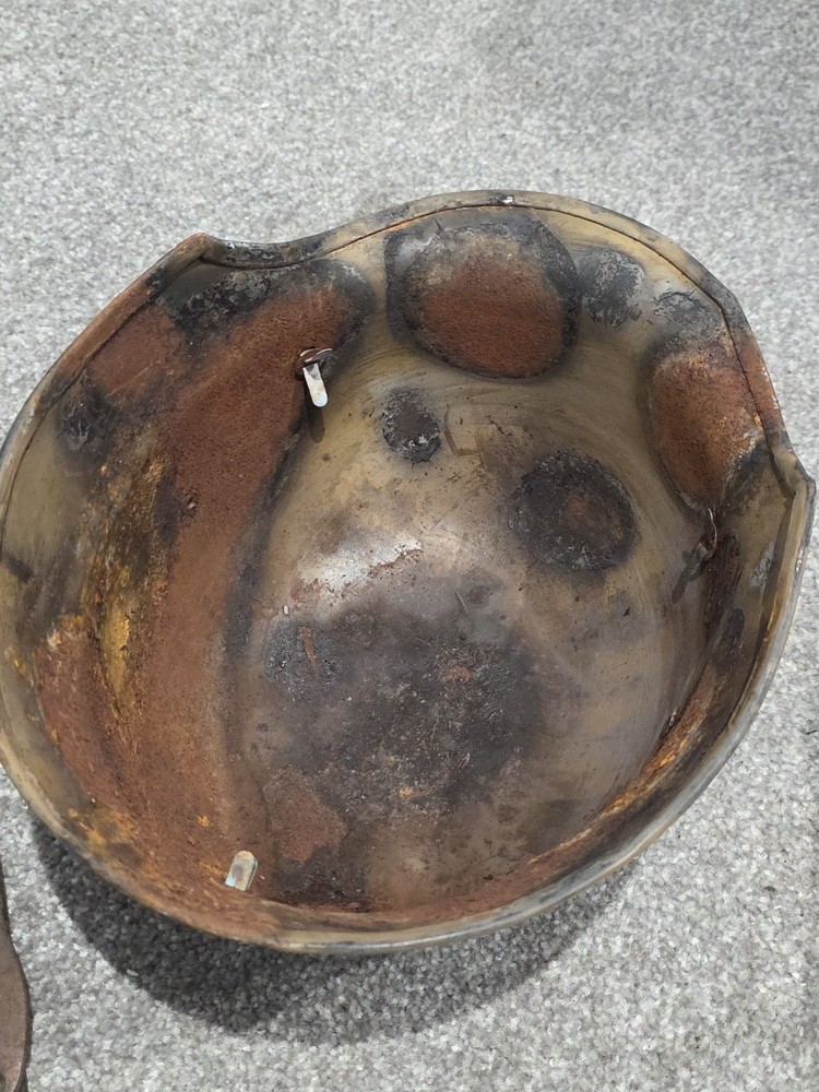 Romanian ARMY STEEL HELMET Nicolae Ciupercă OFFICER WW2 german allied