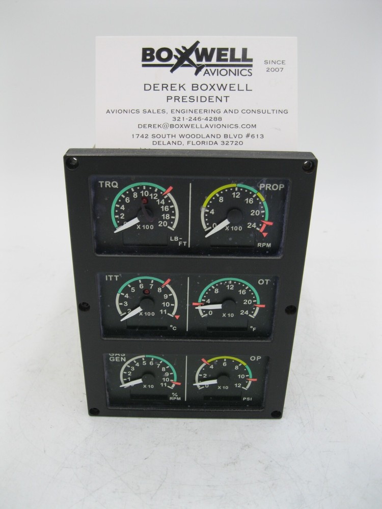 MORITZ MODEL 23 CLUSTER GAUGE PN: A0750 REV.E