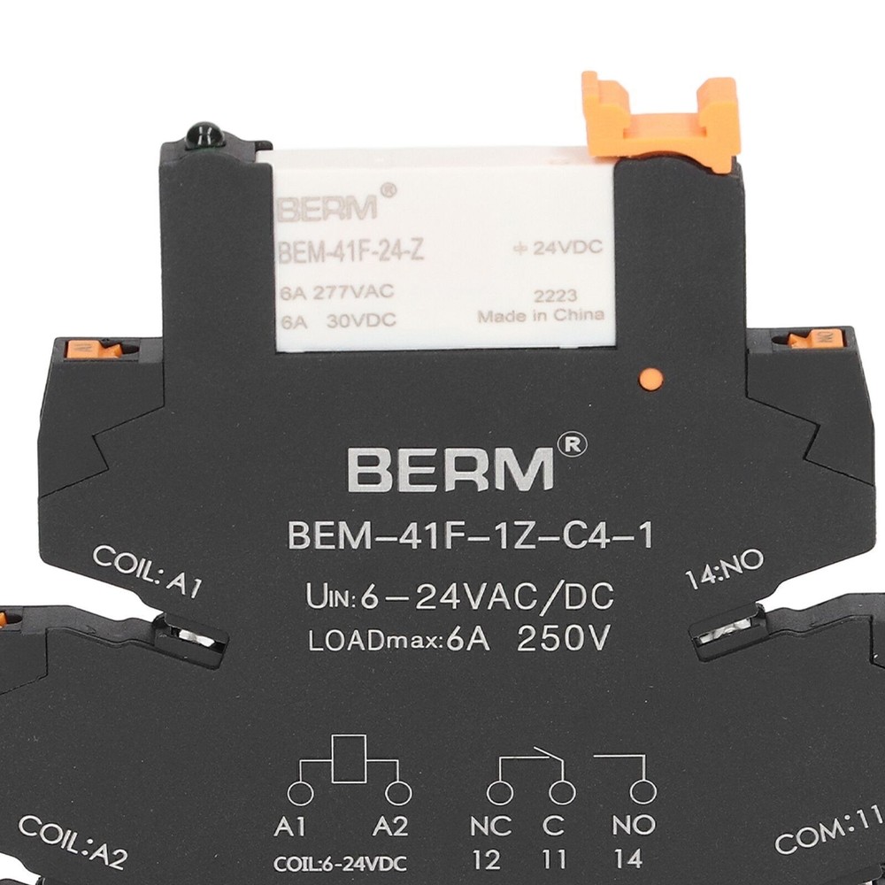 DC Control AC Ultra Thin Relay DIN Rail Mount Solid State Relay Module SPDT