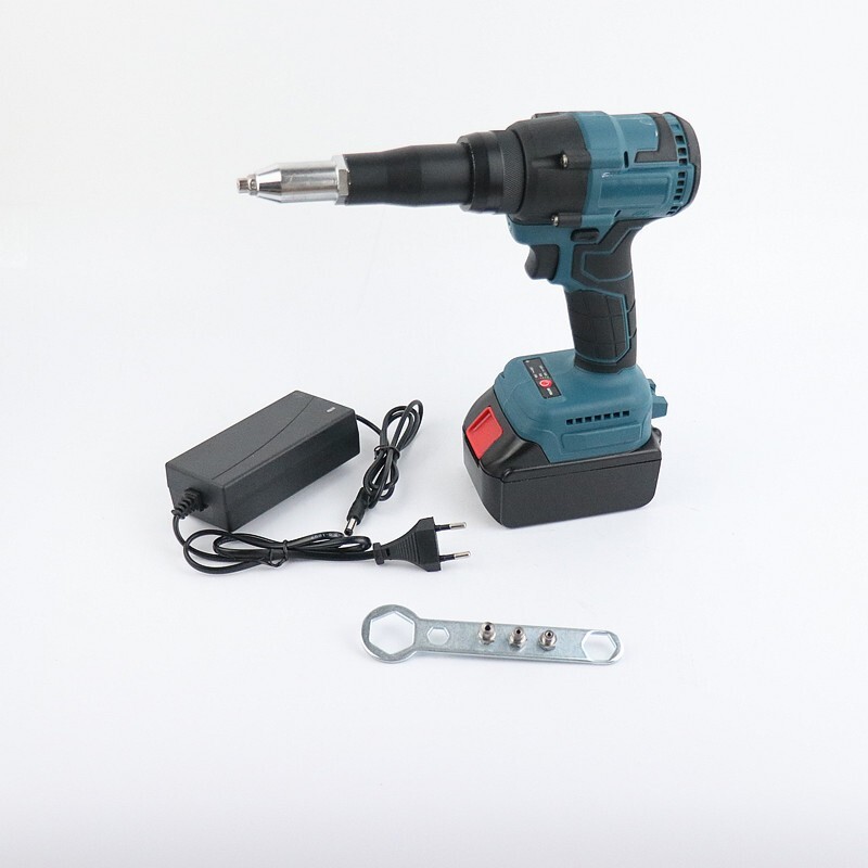 21V Pop Rivet Gun Cordless Electric Automatic Rivnut Tool NutSert Blind Riveter