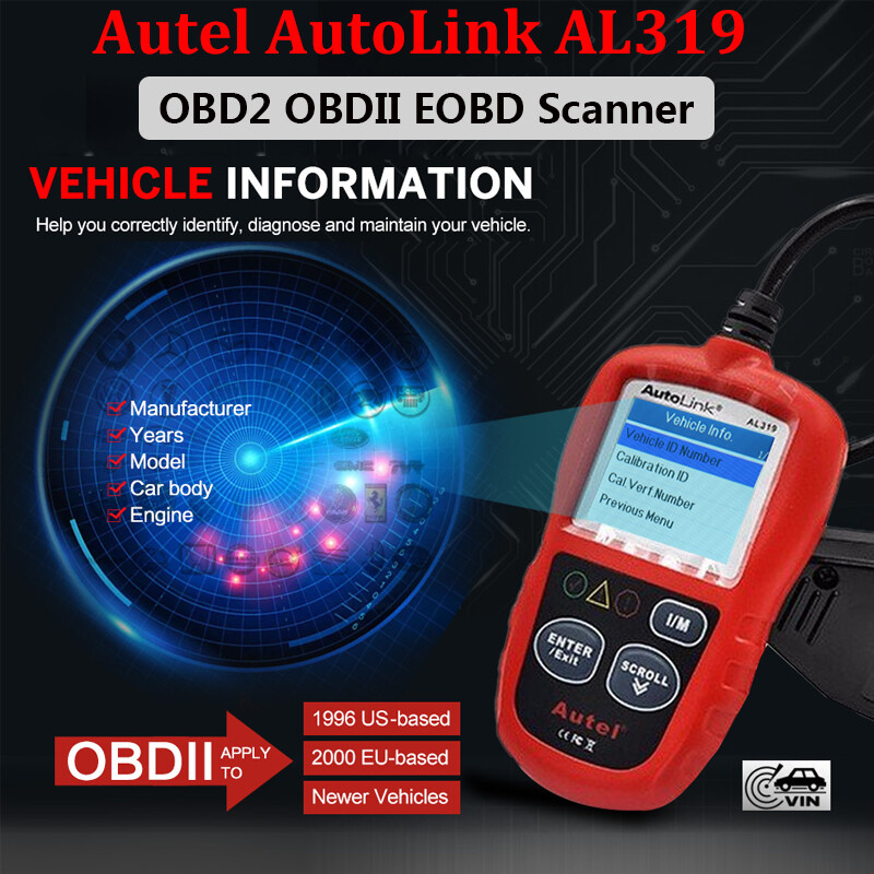 Autel Autolink AL319 OBD2 CAN OBDII Auto Code Reader Diagnostic Scanner Tool