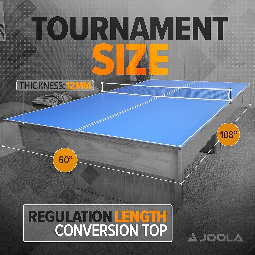 Transform Your Billiard Table: Regulation Ping Pong Conversion Top with Padding