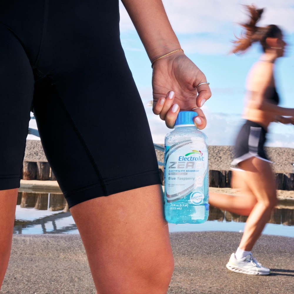 Electrolit Zero, Electrolyte Beverage, Blue Raspberry, 21 Fl Oz bottle Pack o...