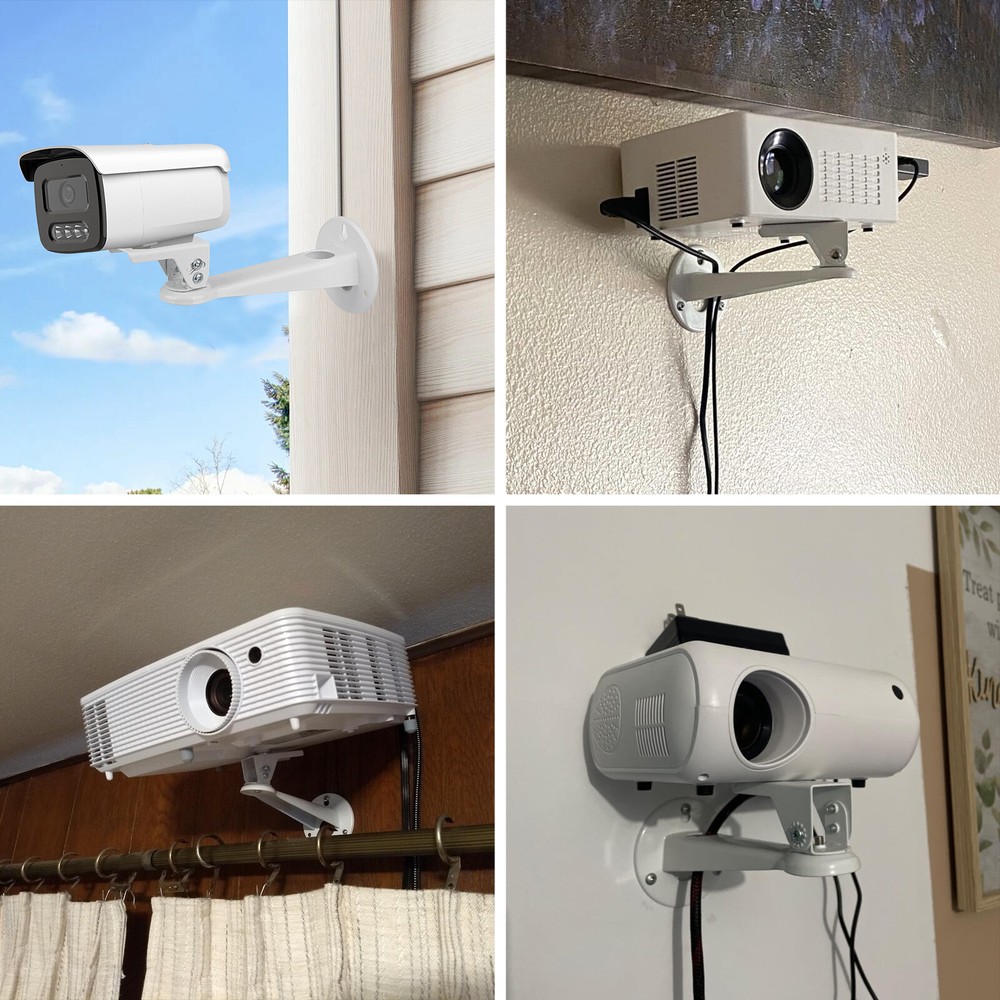 2pcs Mini Projector Wall Mount/CCTV Security Camera Housing Mount 360° Rotatable