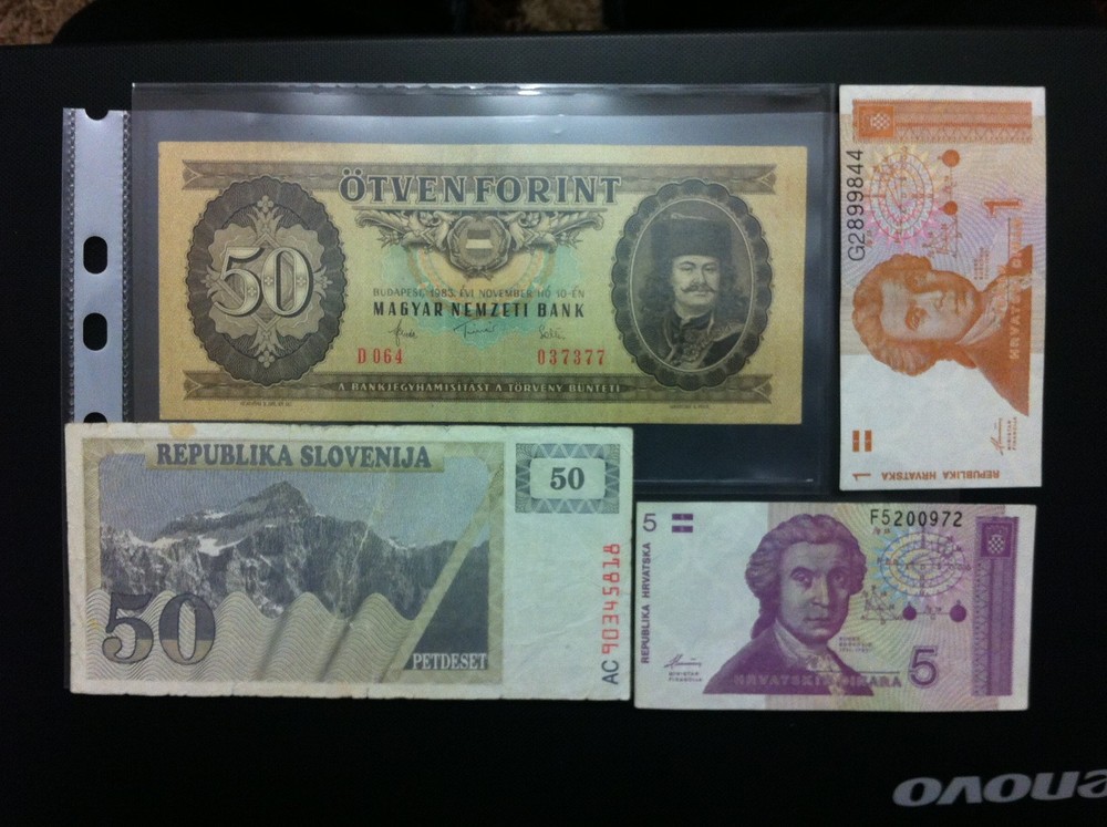 HUNGARY BANKNOTE- 50 FORINT 1983 + GRATIS 3 BANKNOTES !!!