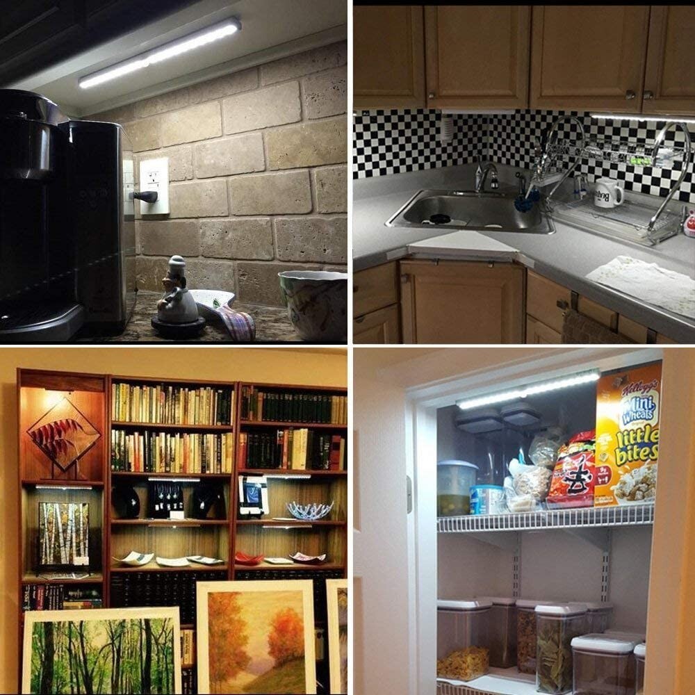 Battery-Powered Wireless Motion Sensor LED Light For Closet Cabinet Kitchen