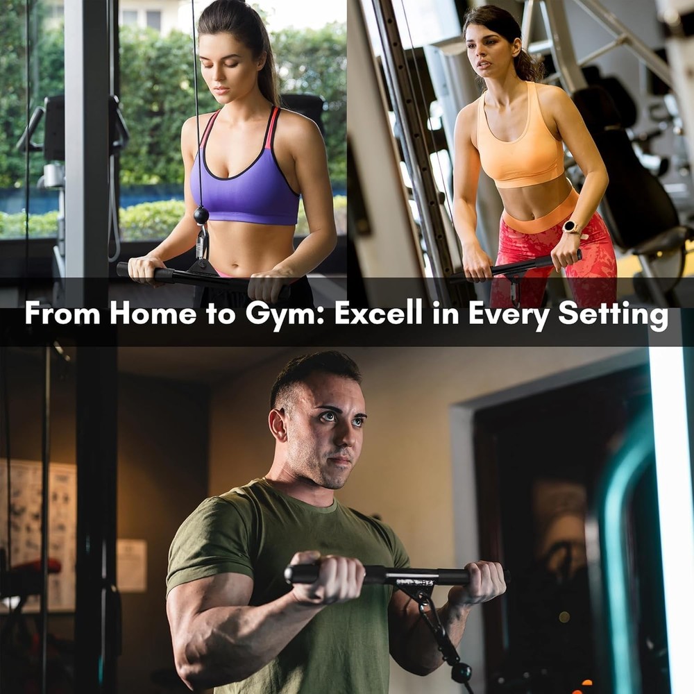 EVMT 15-Inch LAT Pulldown Attachments for Home Gym – Pull 15 Inch Bar