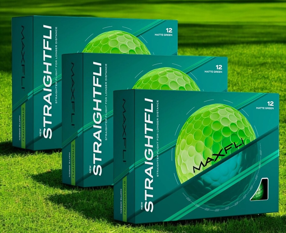 Maxfli StraightFli Golf Balls BULK 36 Pack - Matte Green
