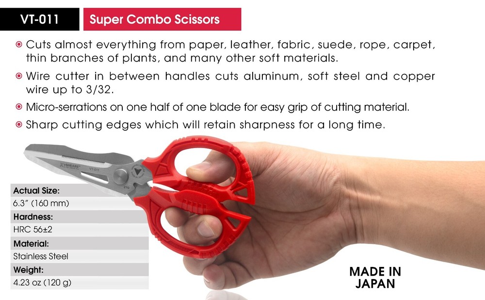 VT-011 vSHEARS Super Combo Scissors Heavy Duty by Vampire Tools