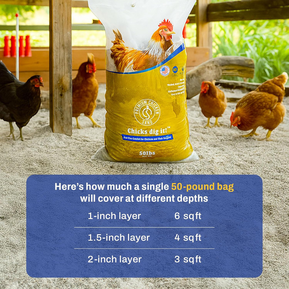 50 Lbs (-Pack) – Dust-Free, Odor-Control Bedding for Chicken Coops, Nesting Boxe