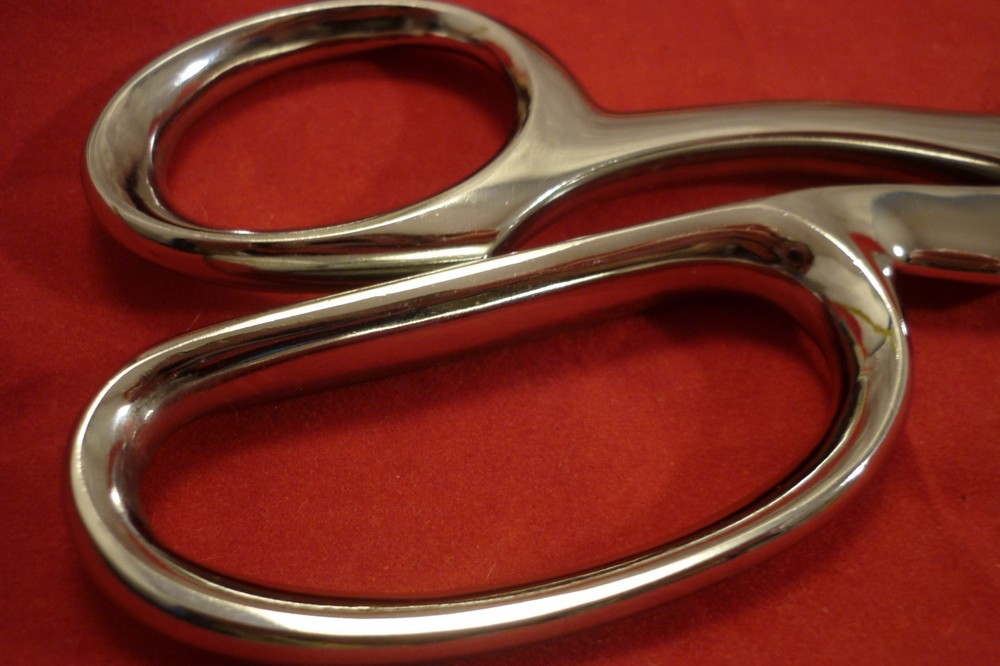 GINGHER G-8 KNIFE EDGE SCISSORS CHROME SHEARS 8"